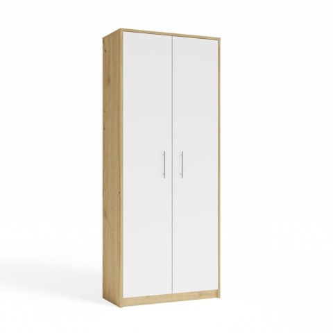 Regał Biurowy OLIV 2D 2 Drzwi Do Biura Do Gabinetu Salonu DĄB ARTISAN BIEL