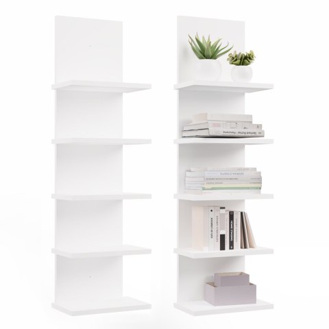 Regał Wiszący R5P 5 Półek Na Książki Do Biura Salonu Pokoju Dziecka BIAŁY