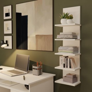 Regał Wiszący R5P 5 Półek Na Książki Do Biura Salonu Pokoju Dziecka BIAŁY