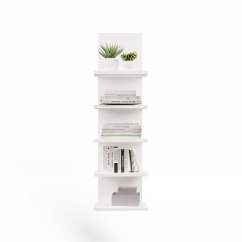 Regał Wiszący R5P 5 Półek Na Książki Do Biura Salonu Pokoju Dziecka BIAŁY