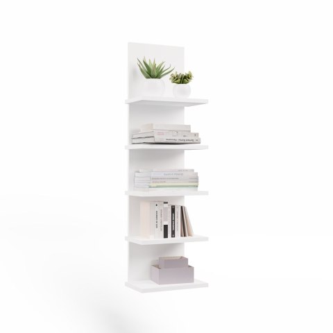 Regał Wiszący R5P 5 Półek Na Książki Do Biura Salonu Pokoju Dziecka BIAŁY