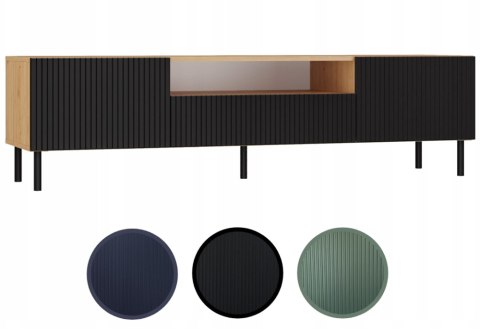 SZAFKA RTV 160 KAMA SLIM ARTISAN/CZERŃ