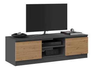 Stolik RTV Malwa 120 ANTRACYT / DĄB ARTISAN