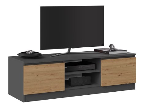 Stolik RTV Malwa 120 ANTRACYT / DĄB ARTISAN