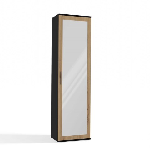 Szafa z lustrem DUO garderoba - mix antracyt / dąb artisan