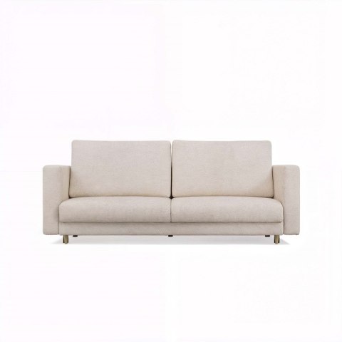 SOFA LINA BEŻOWA 3-OSOBOWA ROZKŁADANA