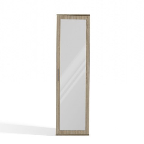 Szafa Z Lustrem Garderoba Do Przedpokoju Wąska Dąb Sonoma Półki + Uchwyt