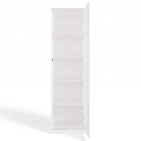 Szafa garderoba 50 cm biała półki lub drążek