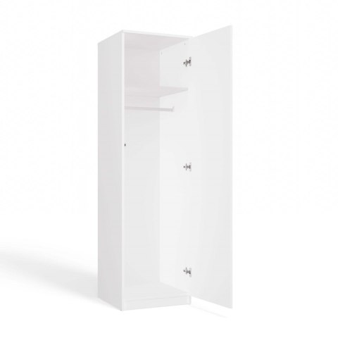 Szafa garderoba 50 cm biała półki lub drążek