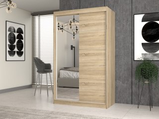 SZAFA IGA 120 1x LUSTRO SZPROSY DĄB SONOMA