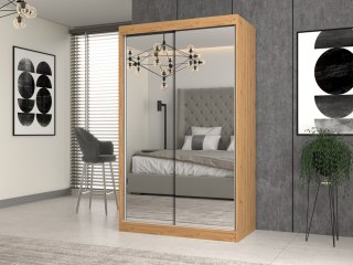 SZAFA IGA 120 Z 2 LUSTRAMI - DĄB ARTISAN