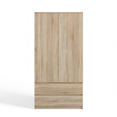 Szafa 90 cm Garderoba Dąb Sonoma Nowoczesna Szuflady Półki Na Ubrania