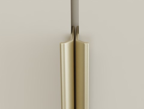 SZAFA SENSO 4D 200 CM 4 DRZWI ZŁOTE UCHWYTY DO SALONU SYPIALNI KASZMIR BEŻ