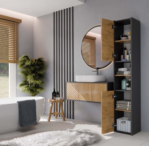 SZAFKA ŁAZIENKOWA 30 ANTRACYT/ARTISAN