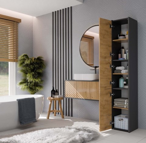 SZAFKA ŁAZIENKOWA 33 ANTRACYT/ARTISAN