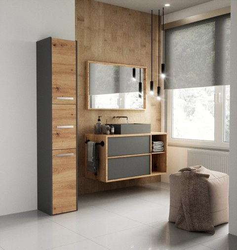 SZAFKA ŁAZIENKOWA 33 ANTRACYT/ARTISAN