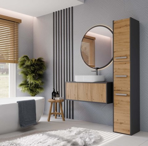 SZAFKA ŁAZIENKOWA 33 ANTRACYT/ARTISAN