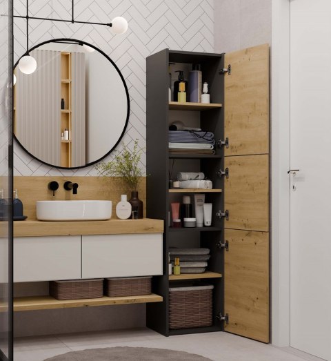 SZAFKA ŁAZIENKOWA 43 ANTRACYT/ARTISAN