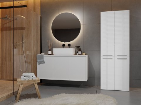 SZAFKA ŁAZIENKOWA NEL DD 1K 60CM - BIEL POŁYSK