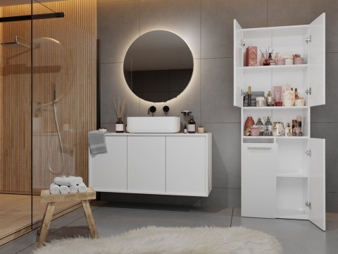 SZAFKA ŁAZIENKOWA NEL DK 1K 60CM - BIEL MAT