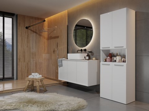 SZAFKA ŁAZIENKOWA NEL DK 1K 60CM - BIEL MAT