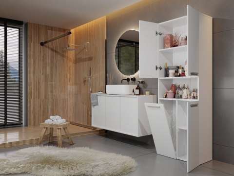 SZAFKA ŁAZIENKOWA NEL DK 1K 60CM - BIEL MAT