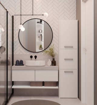 SZAFKA ŁAZIENKOWA S43 - BIEL