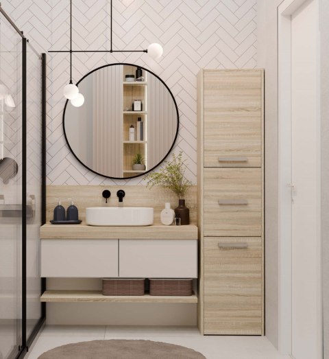 SZAFKA ŁAZIENKOWA S43 - DĄB SONOMA