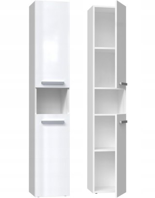 SZAFKA ŁAZIENKOWA SŁUPEK REGAŁ ŁAZIENKOWY 5 PÓŁEK // NEL I BIEL POŁ