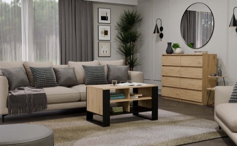 Stolik Modern 4P DĄB ARTISAN CZARNY