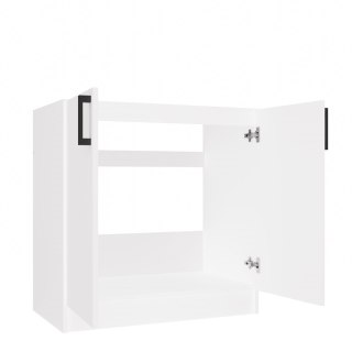 Szafka Kuchenna Pod Zlewozmywak 80 cm Stojąca Dolna Dwudrzwiowa Biała