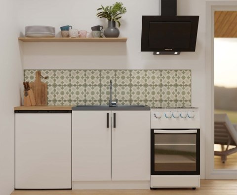 Szafka Kuchenna Pod Zlewozmywak 80 cm Stojąca Dolna Dwudrzwiowa Biała