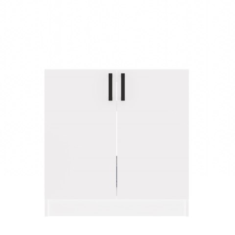 Szafka Kuchenna Pod Zlewozmywak 80 cm Stojąca Dolna Dwudrzwiowa Biała