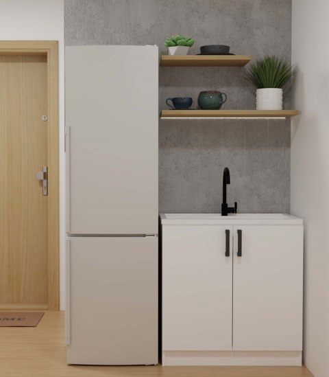 Szafka Kuchenna Pod Zlewozmywak 80 cm Stojąca Dolna Dwudrzwiowa Biała