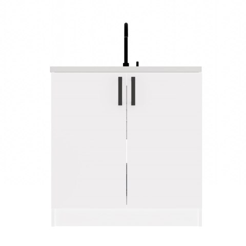 Szafka Kuchenna Pod Zlewozmywak 80 cm Stojąca Dolna Dwudrzwiowa Biała