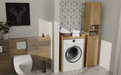 SZAFKA ŁAZIENKOWA NA PRALKE POLA NP - DĄB ARTISAN