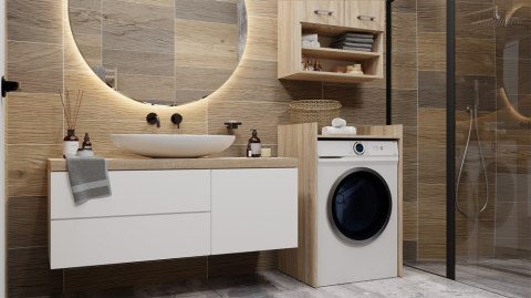 SZAFKA ŁAZIENKOWA NA PRALKE POLA NP - DĄB SONOMA