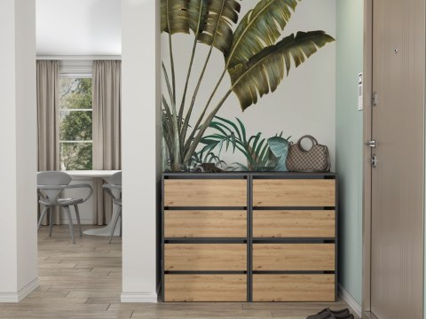 SZAFKA NA BUTY MODO ANTRACYT / DĄB ARTISAN