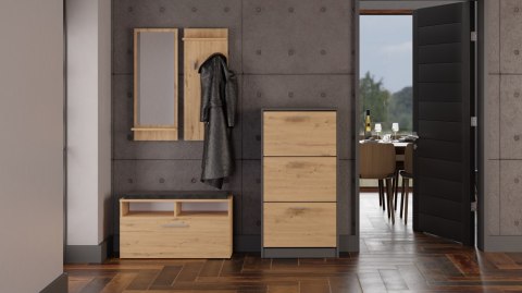 SZAFKA NA BUTY PAULA ANTRACYT/ARTISAN