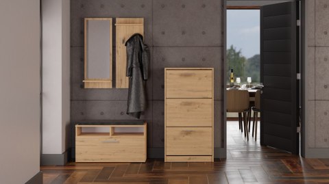 SZAFKA NA OBUWIE PAULA - DĄB ARTISAN