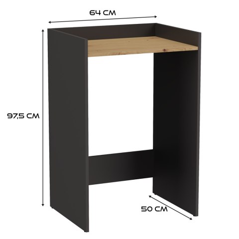 SZAFKA NA PRALKE POLA NP - ANTRACYT/DĄB ARTISAN