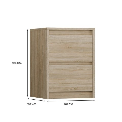 SZAFKA NOCNA KARO K2 - DĄB SONOMA