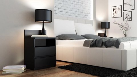 SZAFKA NOCNA MALWA M1 - CZERŃ