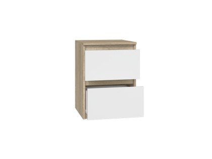 SZAFKA NOCNA MALWA M2 - DĄB SONOMA/BIEL
