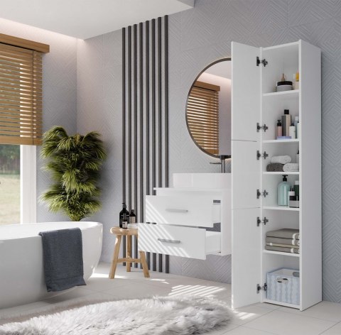 SZAFKA POD UMYWALKĘ NEL 60 ŁAZIENKOWA 2 SZUFLADY BIAŁA