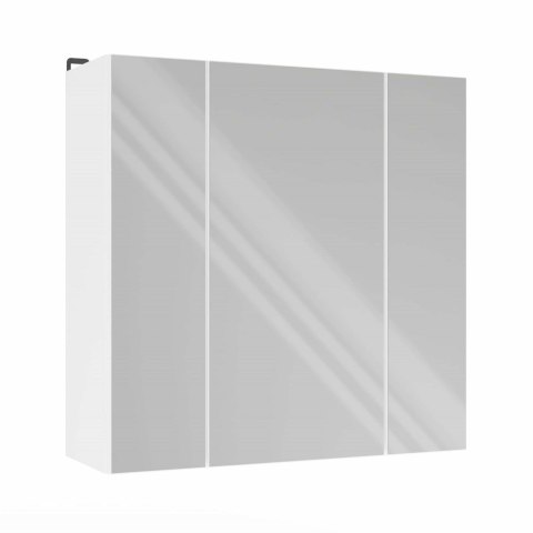 Szafka łazienkowa wisząca z lustrem POLA nad umywalkę - biały matowy