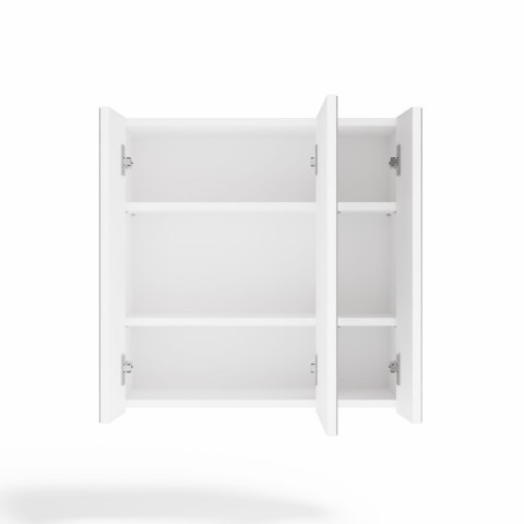 Szafka łazienkowa wisząca z lustrem POLA nad umywalkę - biały matowy