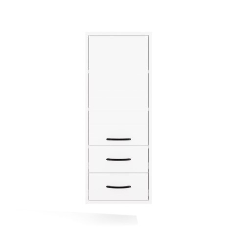 Szafka łazienkowa wisząca NINA 3 półki 2 Szuflady - biały matowy