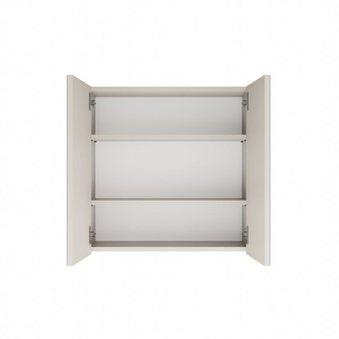 Szafka łazienkowa wisząca z lustrem POLA nad umywalkę - kaszmir