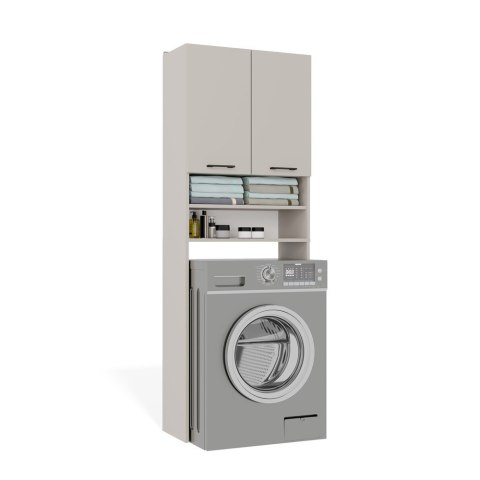 Szafka łazienkowa nad pralkę POLA z półkami - kaszmir